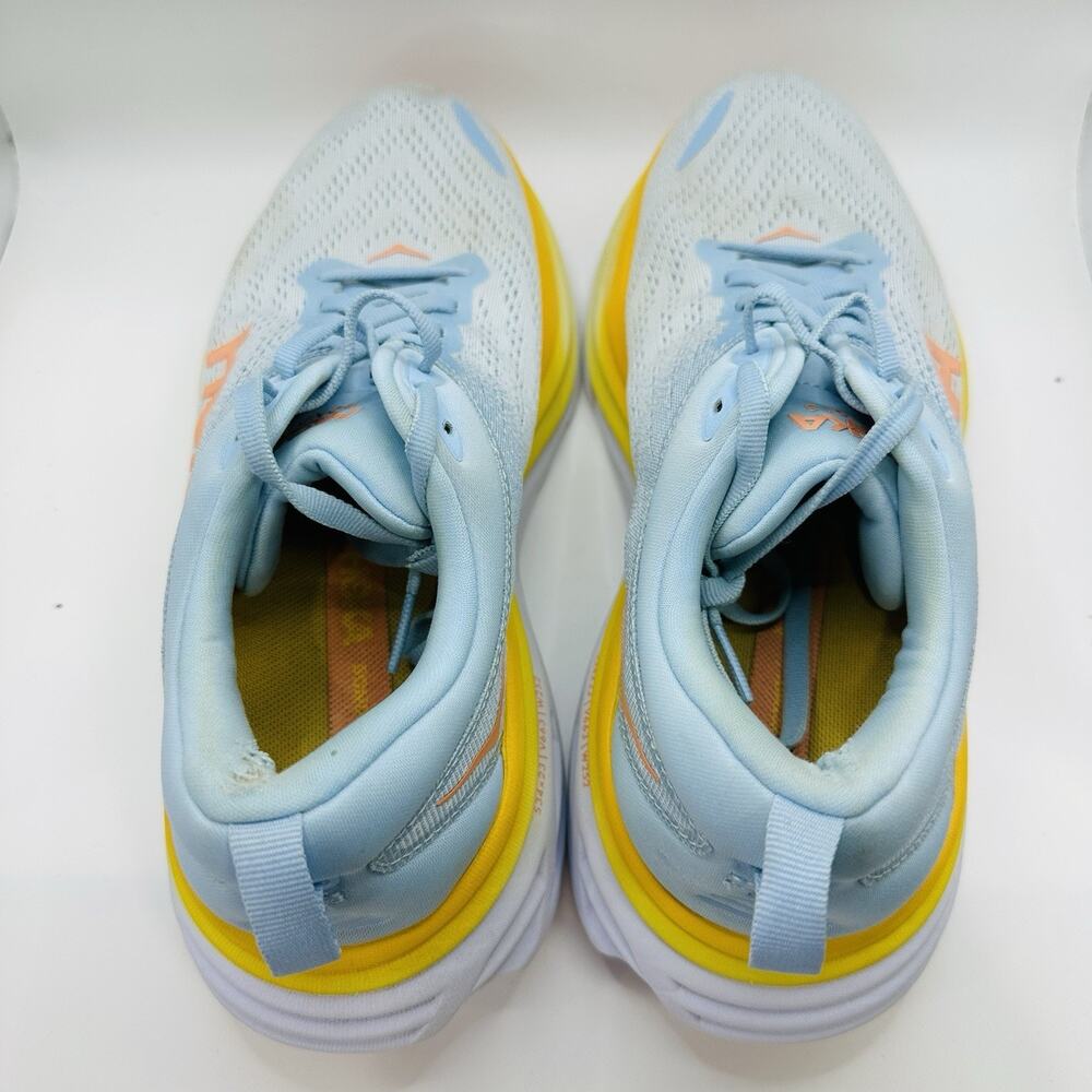 Hoka One One Bondi 8 ‘Blue Summer Song Country Air’ Women's Shoes Size 9 (B) EUC - Picture 5 of 9
